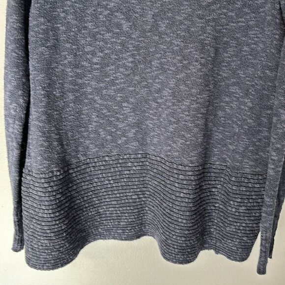 Kenneth Cole New York | Women’s Open Front Shawl Navy Blue Sweater Cardigan - Picture 11 of 16